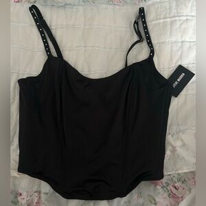 Steve Madden Black Corset Top